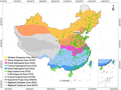 Spatial Variations in Vegetation Greening in 439 Chinese Cities From 2001 to 2020 Based on Moderate Resolution Imaging Spectroradiometer Enhanced Vegetation Index Data